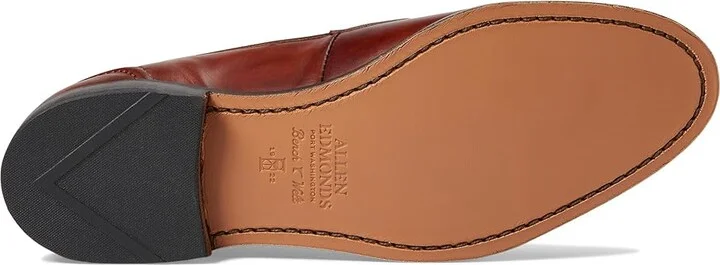 Allen Edmonds Randolph2.0 Penny Loafers Men's Lace Up Wing Tip Shoes Chili Museum Leather : 9 3E - Image 3
