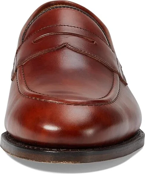 Allen Edmonds Randolph2.0 Penny Loafers Men's Lace Up Wing Tip Shoes Chili Museum Leather : 9 3E - Image 5