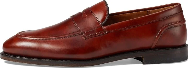 Allen Edmonds Randolph2.0 Penny Loafers Men's Lace Up Wing Tip Shoes Chili Museum Leather : 9 3E - Image 6