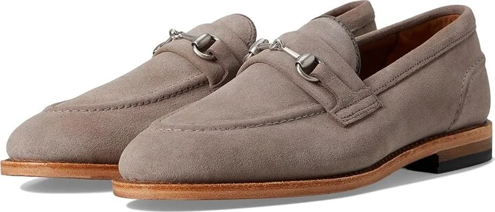 Allen Edmonds Randolphbit Loafer/Moc Shoes Men's Slip on Shoes Pewter Suede : 9 D (M), Leather