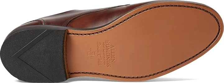 Allen Edmonds Raymond Apron-toe Derby Men's Lace Up Wing Tip Shoes Brown Museum Leather : 12 D (M), Lace/Leather - Image 3