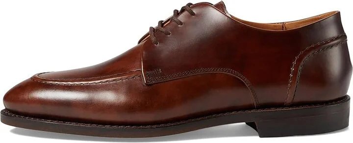 Allen Edmonds Raymond Apron-toe Derby Men's Lace Up Wing Tip Shoes Brown Museum Leather : 12 D (M), Lace/Leather - Image 6