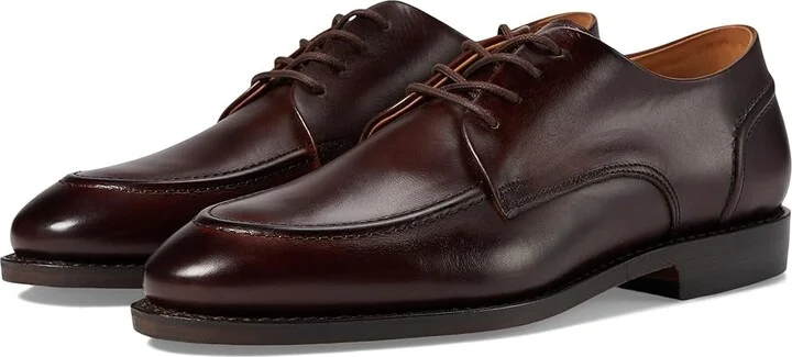 Allen Edmonds Raymond Apron-toe Derby Men's Lace Up Wing Tip Shoes Mahogany Leather : 9.5 D (M), Lace/Leather