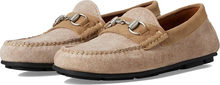 Allen Edmonds Sebastian Loafer/Moc Shoes Men's Shoes Bone Suede Mix : 10.5 D (M), Leather/Suede