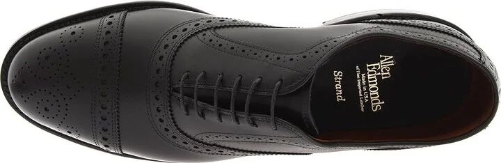 Allen Edmonds Strand Men's Lace Up Cap Toe Shoes Black Calf : 7 D (M), Leather - Image 3