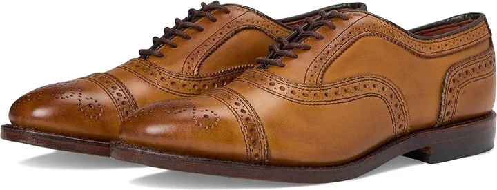 Allen Edmonds Strand Men's Lace Up Cap Toe Shoes Walnut Calf : 7 D (M), Leather