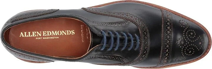 Allen Edmonds Strand mok Men's Lace Up Cap Toe Shoes Black Chromexcel Leather : 9 D (M) - Image 3