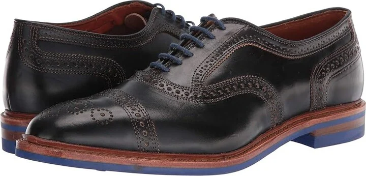 Allen Edmonds Strand mok Men's Lace Up Cap Toe Shoes Black Chromexcel Leather : 9 D (M)