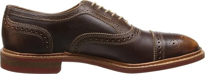 Allen Edmonds Strand mok Men's Lace Up Cap Toe Shoes Brown Leather : 7 D (M) - Image 8