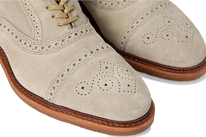 Allen Edmonds Strand Verse Oxford Shoes Men's Shoes Vapor Suede : 11.5 D (M), Leather - Image 7