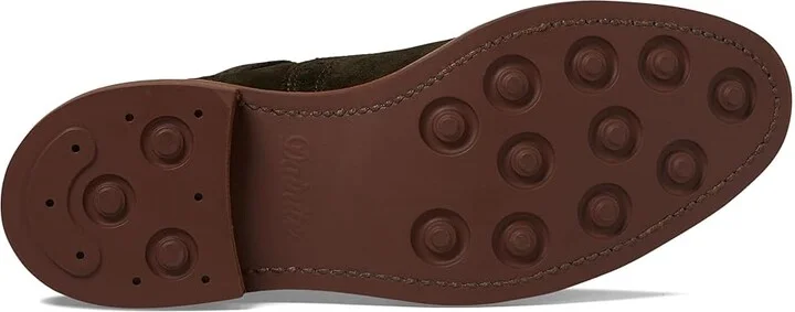 Allen Edmonds Strandmok Cap Toes Men's Lace Up Wing Tip Shoes Hunting Green Suede : 9 D (M), Leather - Image 3