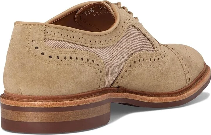 Allen Edmonds Strandmok Oxford Shoes Men's Shoes Bone Suede Mix 1 : 11.5 D (M), Leather - Image 4