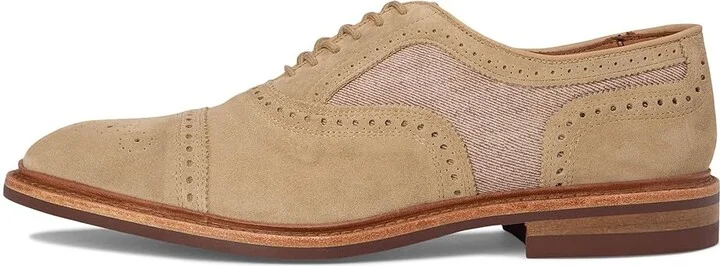 Allen Edmonds Strandmok Oxford Shoes Men's Shoes Bone Suede Mix 1 : 11.5 D (M), Leather - Image 6