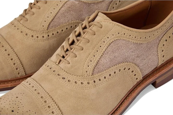 Allen Edmonds Strandmok Oxford Shoes Men's Shoes Bone Suede Mix 1 : 11.5 D (M), Leather - Image 7