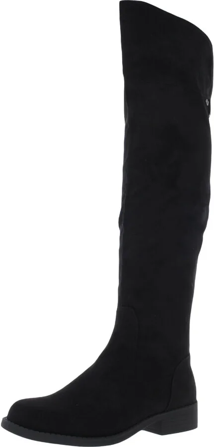 Allicce Womens Faux Suede Casual Over-The-Knee Boots