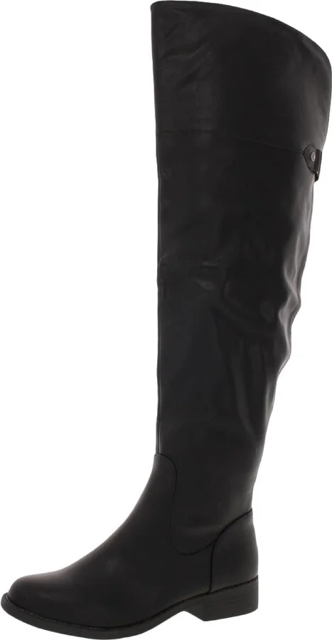 Allicce Womens Wide Calf Tall Knee-High Boots