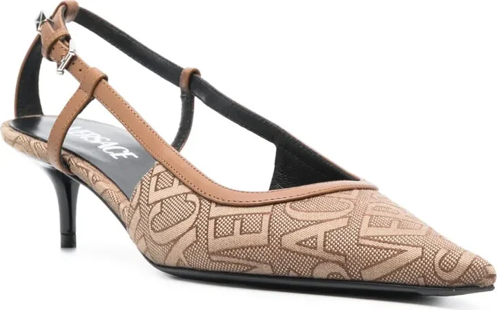 Allover-jacquard 65mm pumps - Image 2