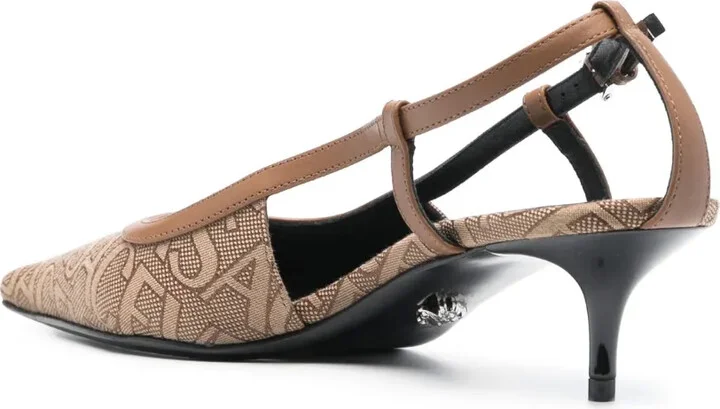 Allover-jacquard 65mm pumps - Image 3