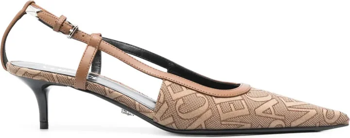 Allover-jacquard 65mm pumps