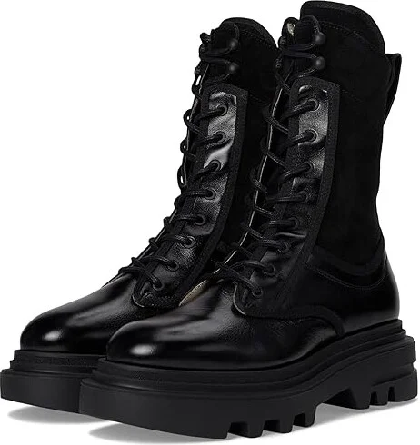 AllSaints Alexia Boot Women's Boots Black Shine : 7 M, Leather