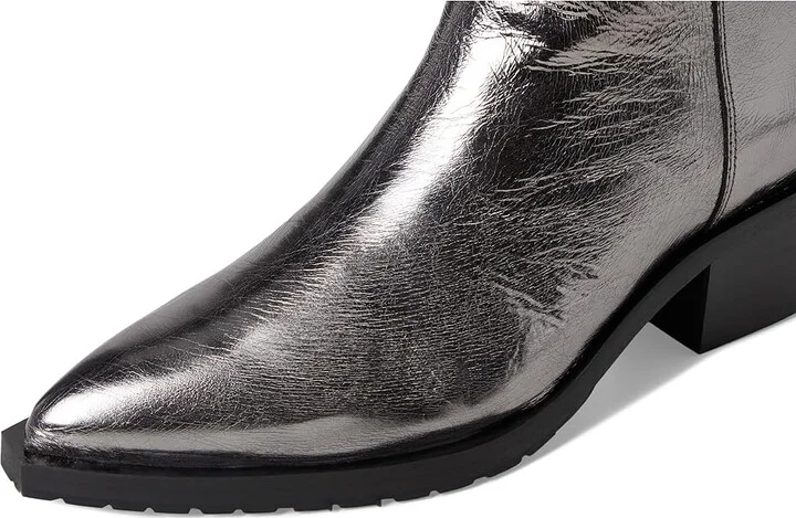 AllSaints Bazely Metallic Boot Women's Boots Gunmetal Grey : 10 M, Leather - Image 7