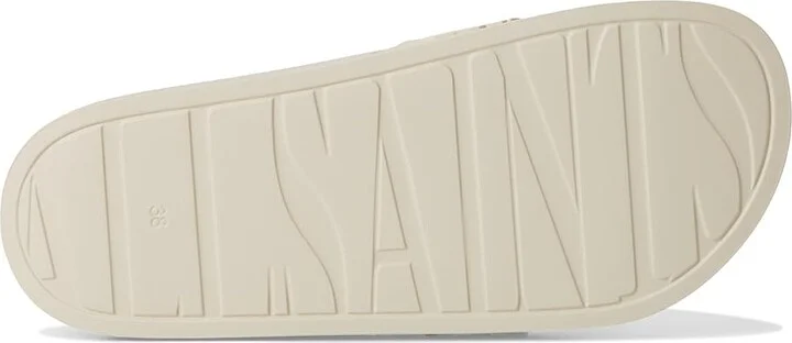 AllSaints Biggy Slider Women's Wedge Shoes Chalk White : 9 M, Rubber - Image 3