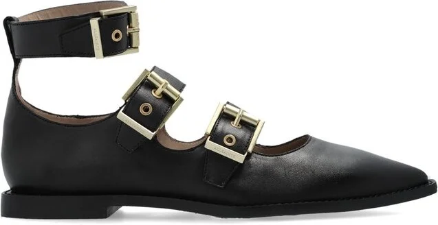 Allsaints Buckle Detail Flat Shoes