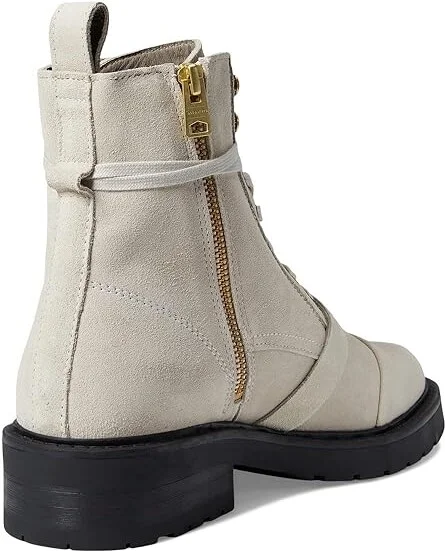 AllSaints Donita Suede Boot Women's Boots Stone White : 6 M, Leather - Image 4