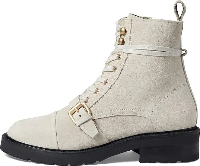 AllSaints Donita Suede Boot Women's Boots Stone White : 6 M, Leather - Image 5