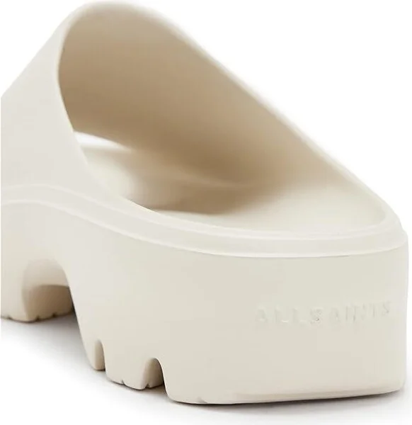 AllSaints Eclipse Flatform Women's Shoes Chalk White : 7 M, Synthetic - Image 6