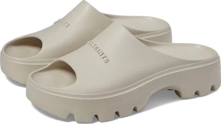 AllSaints Eclipse Flatform Women's Shoes Chalk White : 7 M, Synthetic
