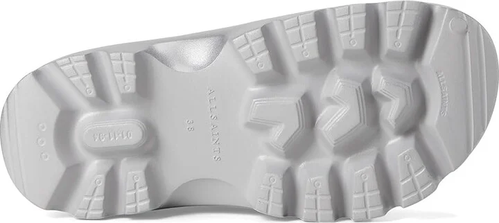 AllSaints Eclipse Slider Women's Wedge Shoes Silver : 6 M, Synthetic - Image 3