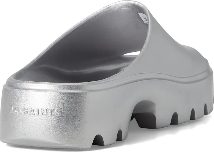 AllSaints Eclipse Slider Women's Wedge Shoes Silver : 6 M, Synthetic - Image 4