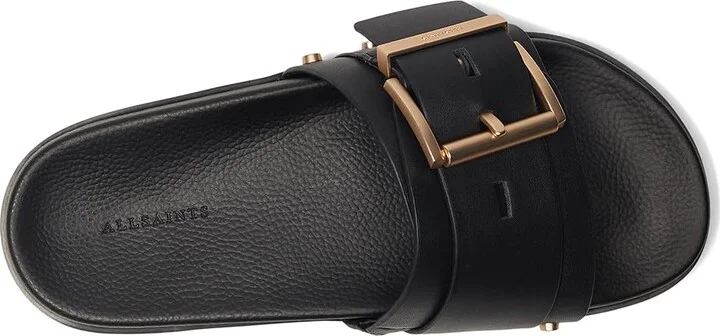 AllSaints Ellie Stud Slider Women's Sandals Black 1 : 8 M, Leather - Image 2