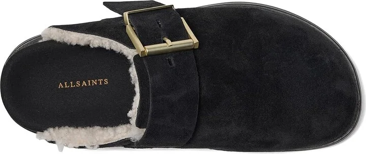 AllSaints Eris Suede Mule Women's Flat Shoes Taupe Grey : 6 M - Image 8