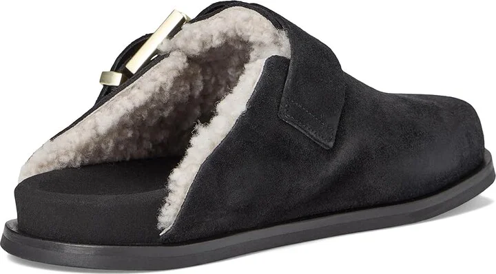 AllSaints Eris Suede Mule Women's Flat Shoes Taupe Grey : 6 M - Image 10
