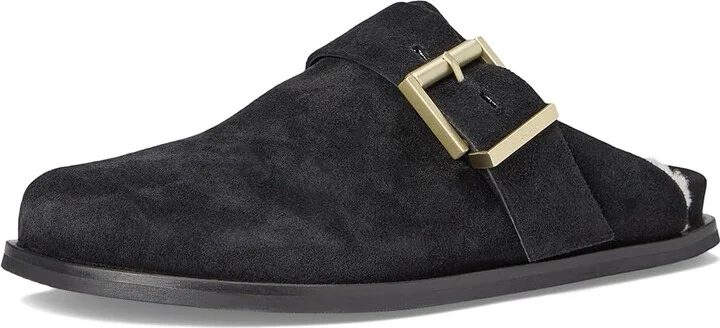 AllSaints Eris Suede Mule Women's Flat Shoes Taupe Grey : 6 M - Image 11