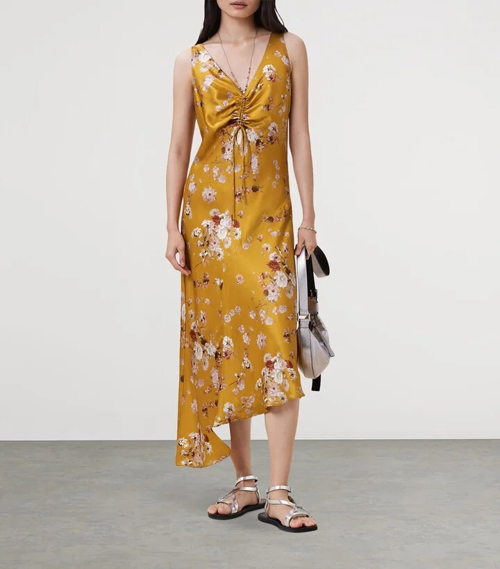 AllSaints Floral Alexi Midi Dress - Image 2