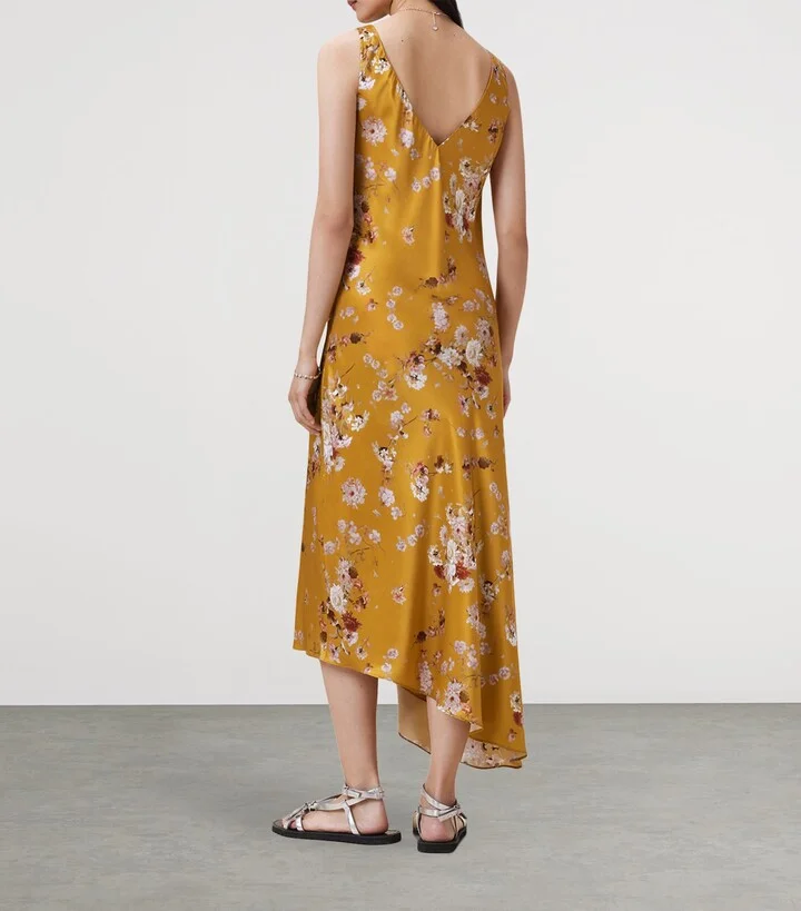 AllSaints Floral Alexi Midi Dress - Image 3