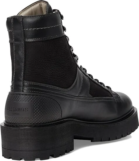 AllSaints Hank Combat Boots Men's Boots Black : 9 M, Leather - Image 4