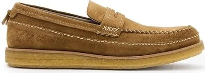 AllSaints Jago Loafer Men's Shoes Tan : 9 M, Leather - Image 4