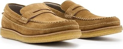 AllSaints Jago Loafer Men's Shoes Tan : 9 M, Leather