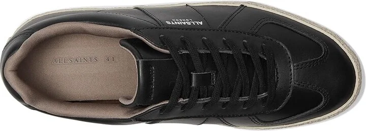 AllSaints Jaimee Leather Low Top Men's Lace-up Boots Black/White : 12 M - Image 2
