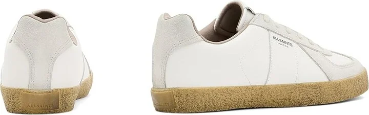 AllSaints Jaimee Low Top Men's Lace-up Boots White/Gum : 10 M, Leather/Suede - Image 2