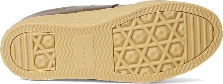 AllSaints Jaimee Met Sneakers Women's Shoes Bronze Brown : 6 M, Leather/Suede - Image 3