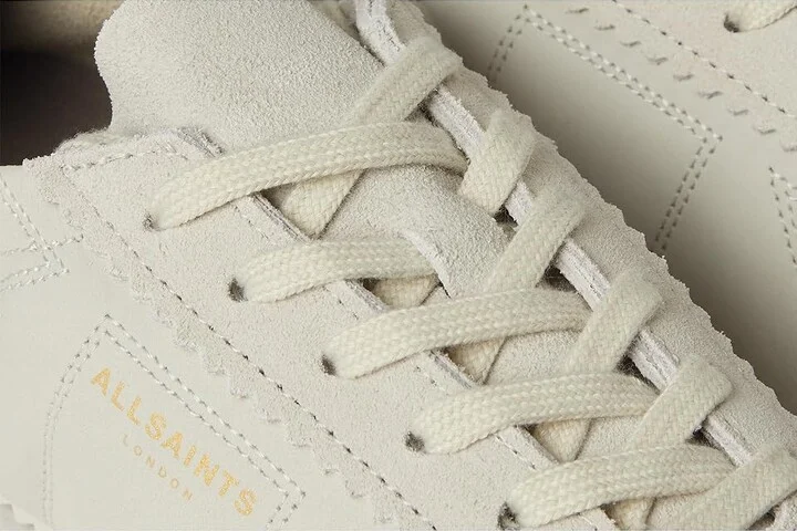 AllSaints Kenny Runner Women's Shoes Chalk White : 8 M, Leather - Image 7