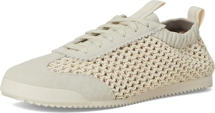AllSaints Kenny Woven Runner Women's Shoes Chalk White : 9.5 M, Leather - Image 5
