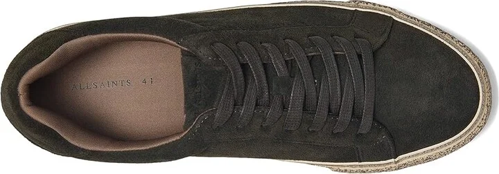 AllSaints Klop Suede Low Top Men's Shoes Warm Grey : 7 M - Image 2
