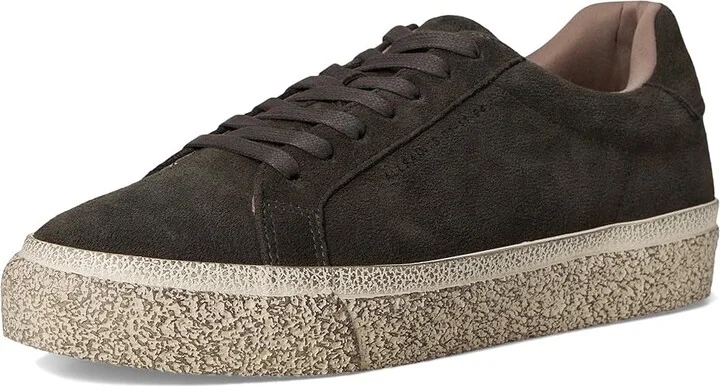 AllSaints Klop Suede Low Top Men's Shoes Warm Grey : 7 M - Image 5