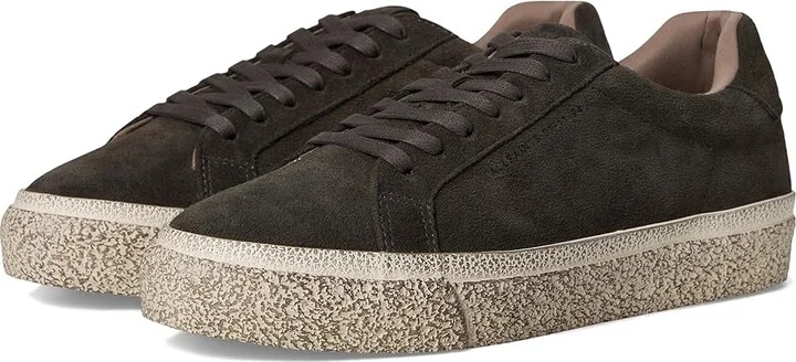 AllSaints Klop Suede Low Top Men's Shoes Warm Grey : 7 M